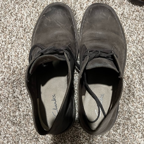 Clark Bushacre 2 Grey Leather - Picture 3 of 4